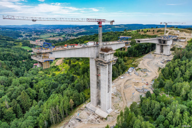 Budowa drogi S19. Najwyższa estakada w Polsce