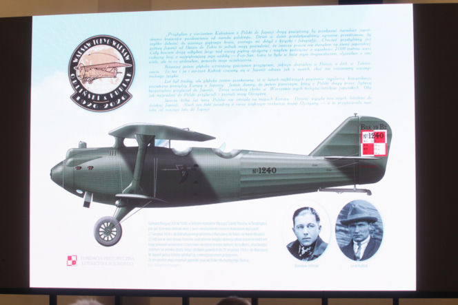 Inauguracja obchodów 100-lecia historycznego lotu. Orliński i Kubiak  polecieli z Warszawy do Tokio i z powrotem