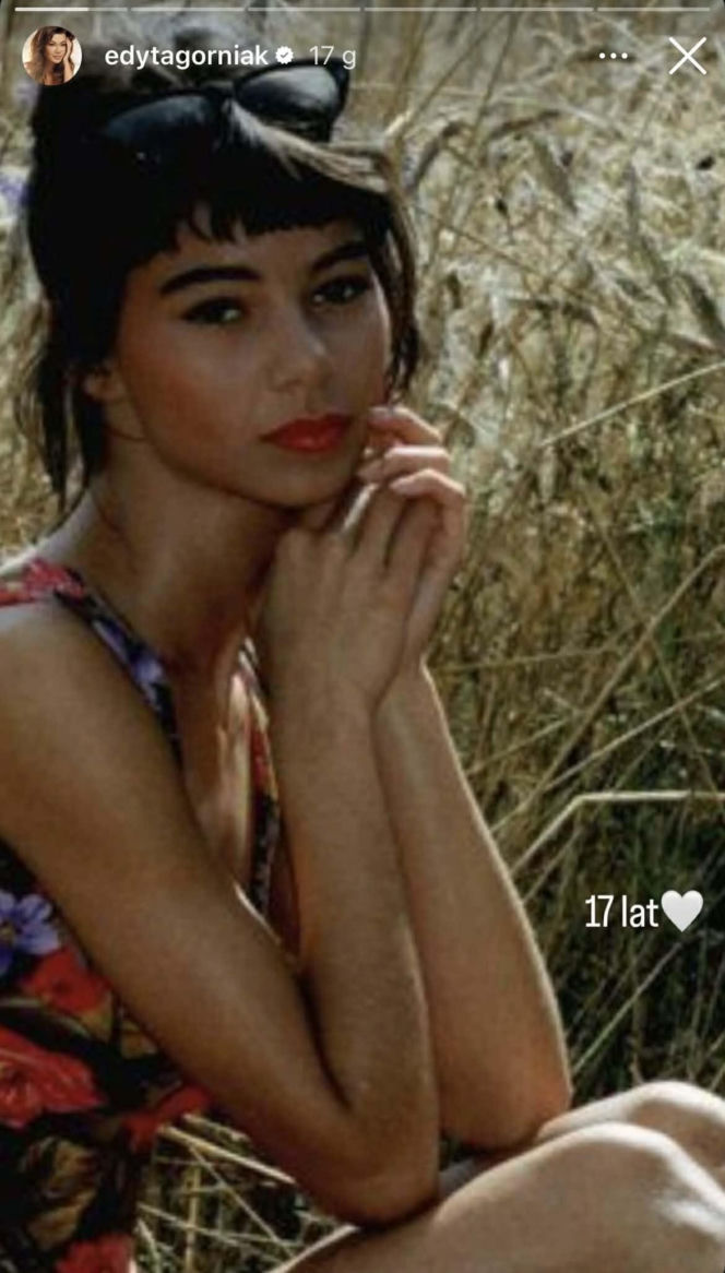 Edyta Górniak w wieku 17 lat