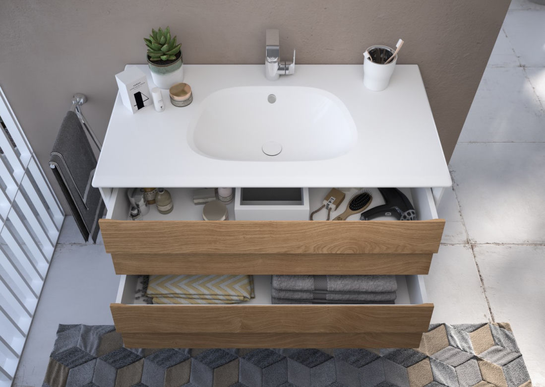 Meble łazienkowe Vitra Frame. Natura ujęta w ramy