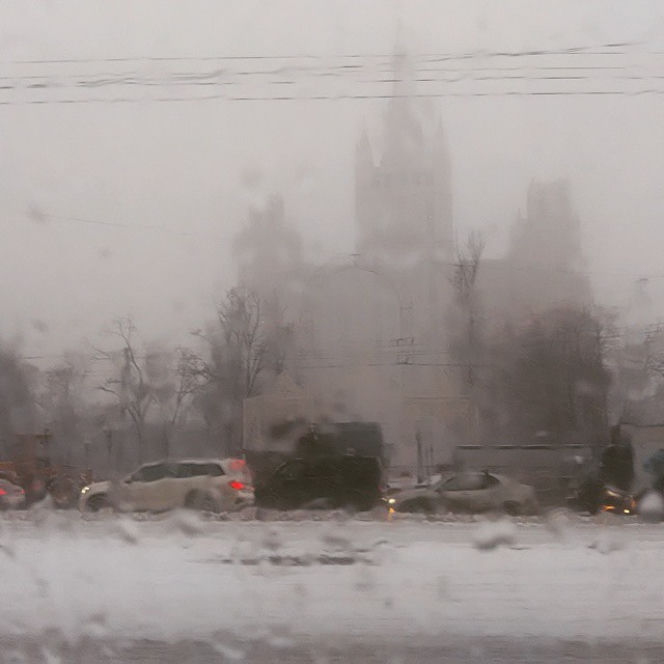 BURZA ŚNIEŻNA W MOSKWIE.