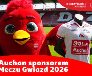 Auchan sponsorem Meczu Gwiazd 2026 w Łodzi. Spotkanie z kibicami w Manufakturze, strefa relaksu i atrakcje na stadionie