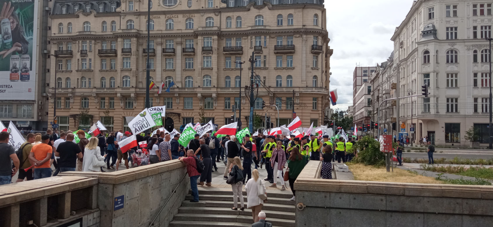 Protest Agrounii w Warszawie 7.07
