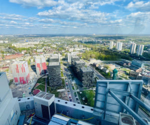 Taras widokowy na 36. piętrze wieżowca Atal Olimpijska w Katowicach