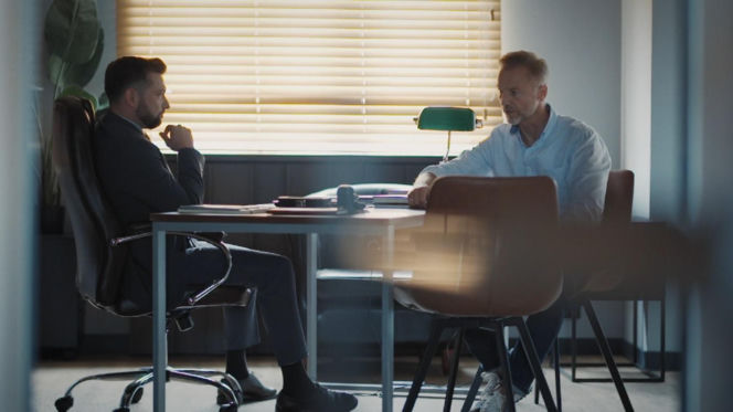 M jak miłość odc. 1898. Prokurator (Marcin Kaleta), Andrzej Budzyński (Krystian Wieczorek)