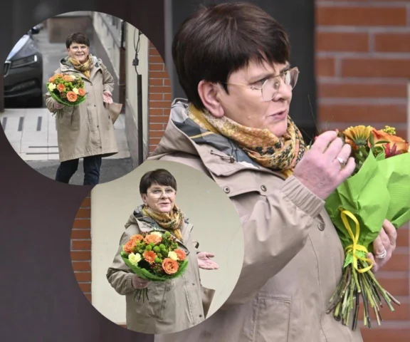 Beata Szydło z kwiatami przyjechała na Nowogrodzką! Ledwo ją poznaliśmy