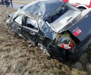 Podlaskie: Honda wjechała do do rowu. Pasażerka zakleszczona w samochodzie