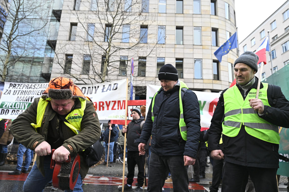 Protest rolników w Warszawie (3.01.2025)