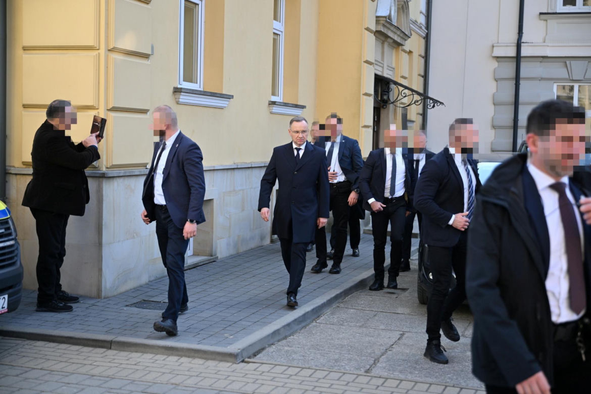 Andrzej Duda na pogrzebie Barbary Skrzypek