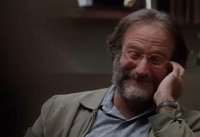Robin Williams zaimprowizował całą scenę. Śmiech Matta Damona nie był udawany