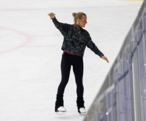 Aneta Zając na łyżwach