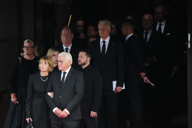 Karol Nawrocki na pogrzebie króla