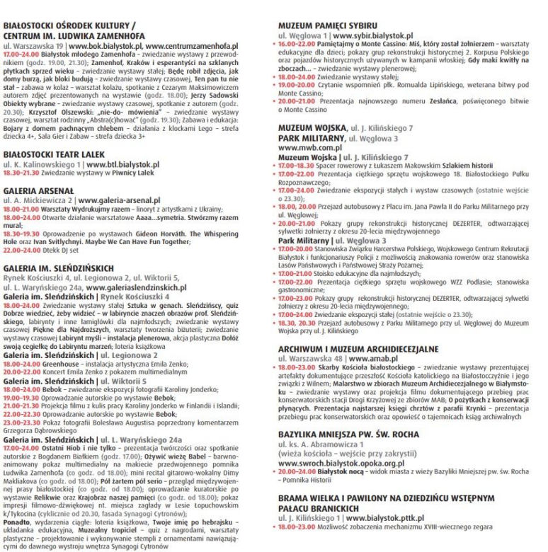 Noc Muzeów 2024 w Białymstoku. Sprawdź ogrom niesamowitych kulturalnych atrakcji [PROGRAM]