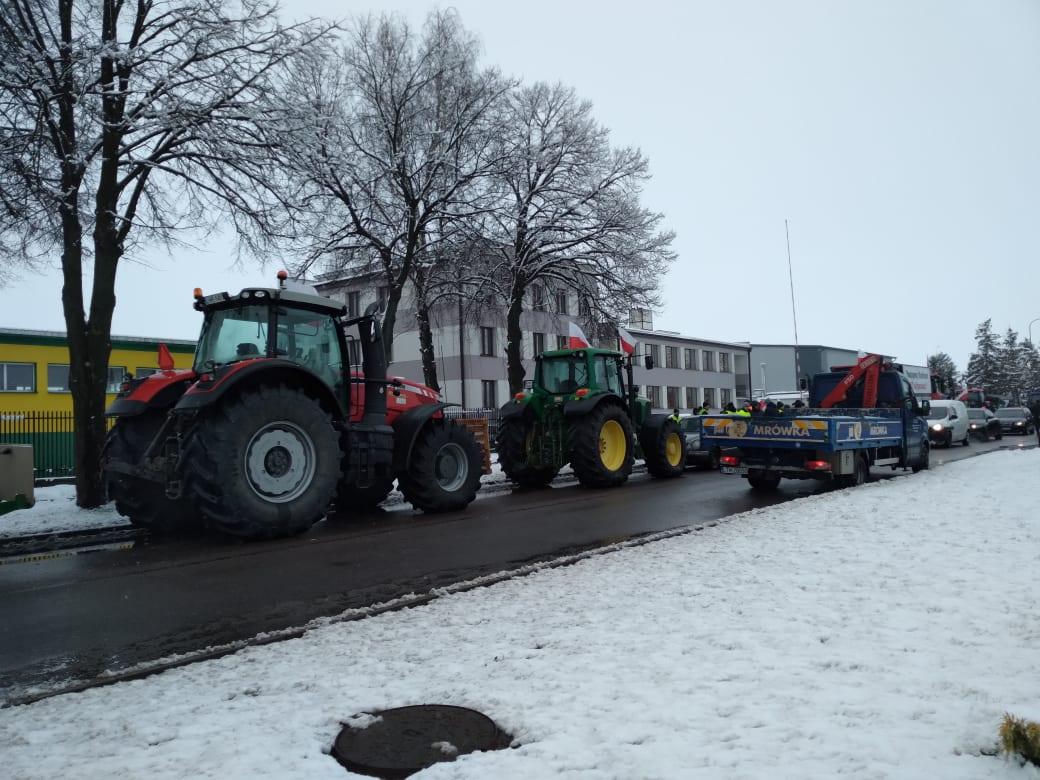 Protest rolników w Hrubieszowie - 9 lutego 2024