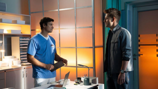 Na dobre i na złe odc. 975. Mario (Marcin Korcz), Krzysztof Radwan (Mateusz Damięcki)