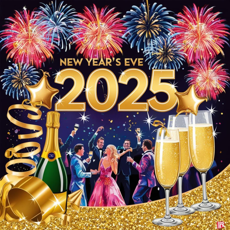 Kartki noworoczne 2025 z życzeniami