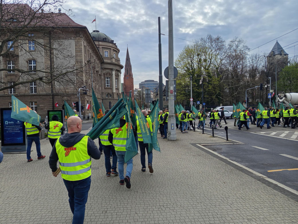 Protest rolników w Poznaniu. 14.04