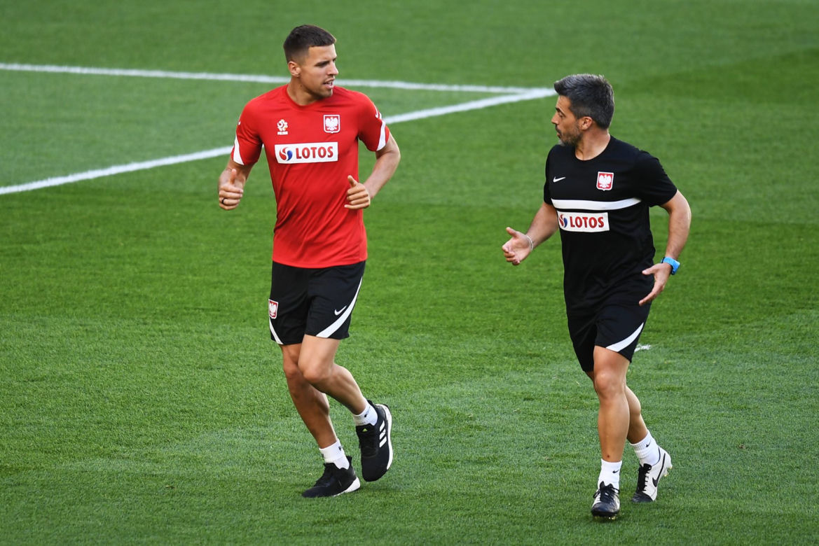 Pierwszy trening reprezentacji Polski na stadionie w Gdańsku