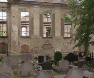 Ruiny kościoła ewangelickiego w Miłkowie na Dolnym Śląsku