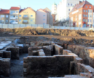 Wykopaliska w miejscu hotelu Arkona