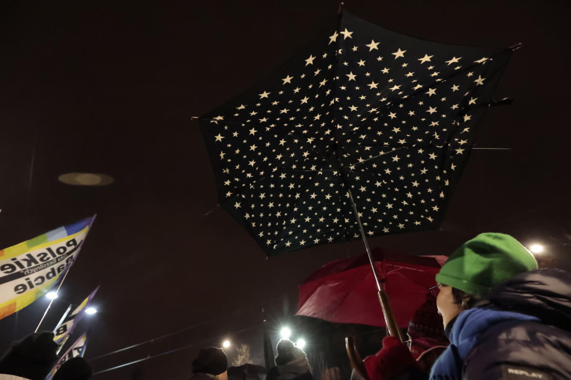 Strajk kobiet pod domem Kaczyńskiego