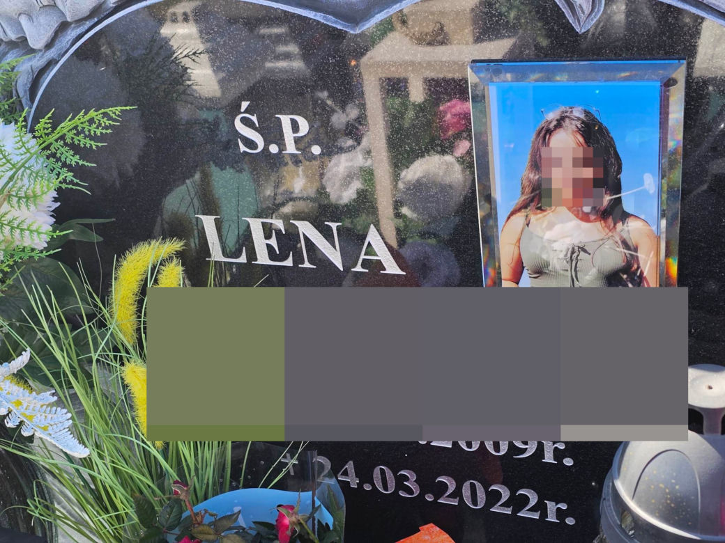 Wzruszający gest na grobie 12-latki: „Lenko, córeczko kochana, odeszłaś do nieba” 