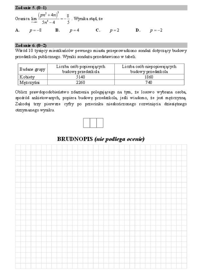 Matura 2016 matematyka poziom rozszerzony