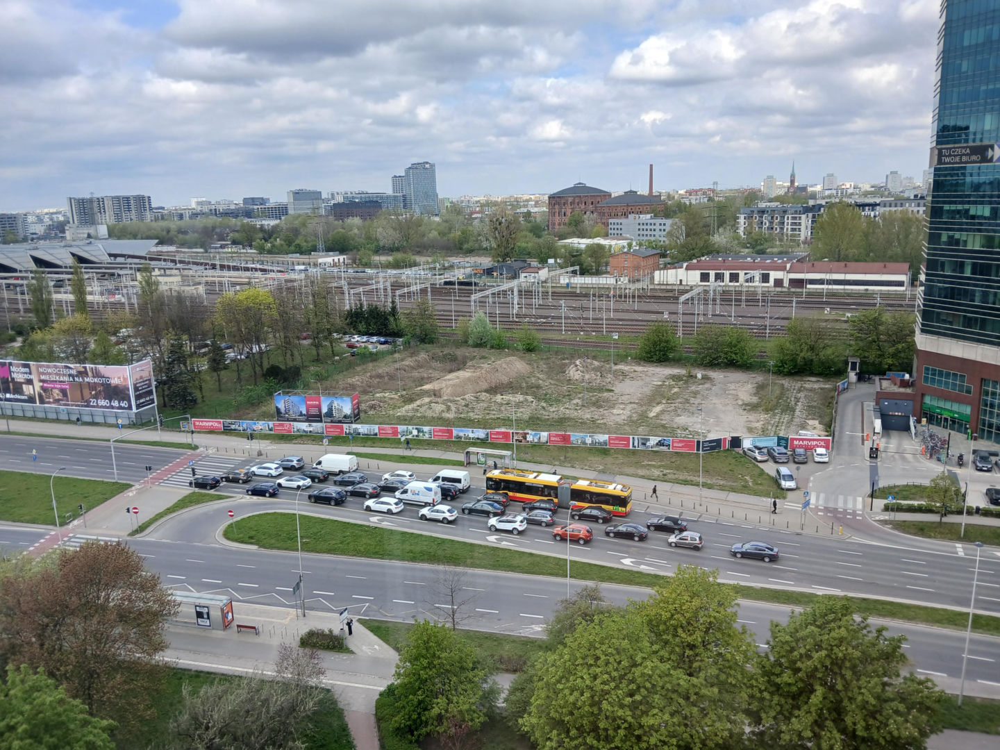 Przyszła lokalizacja inwestycji mieszkaniowej Aleje 138 w Warszawie