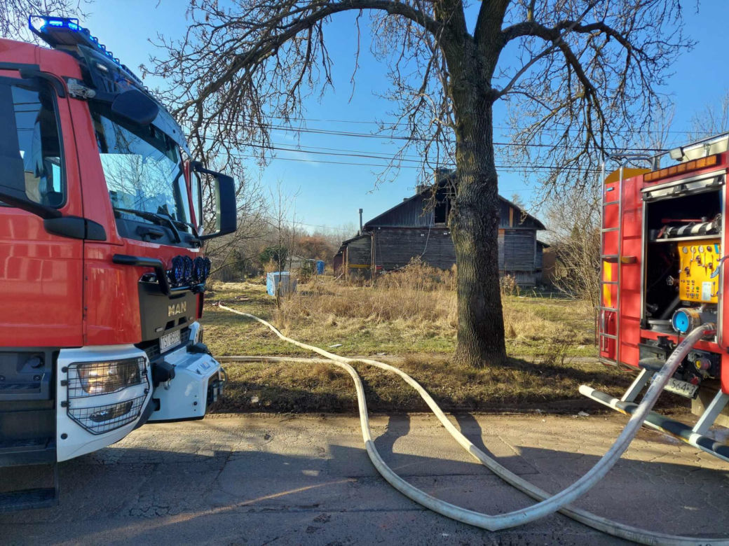 Pożar na osiedlu Bugaj w Starachowicach