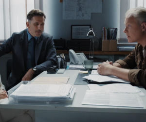 M jak miłość odc. 1897. Kinga (Katarzyna Cichopek), Kamil (Marcin Bosak), aspirant Przewrocki (Remigiusz Jankowski)