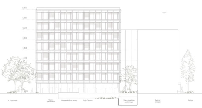 Rozbudowa Urzędu Marszałkowskiego Województwa Świętokrzyskiego w Kielcach wg NM Architekci