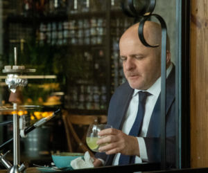 Paweł Kowal w restauracji