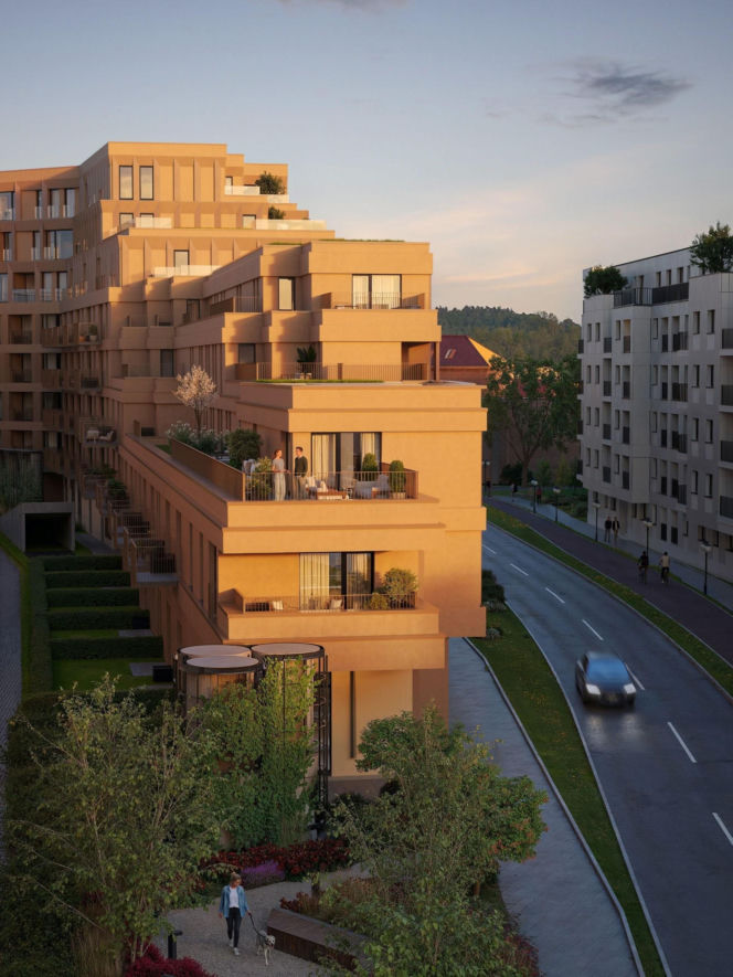 Apartamentowiec Esencja w Poznaniu blisko końca. Powstaje też park kieszonkowy