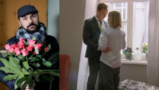 O mnie się nie martw 2 sezon odc. 4. Iga (Joanna Kulig), Marcin (Stefan Pawłowski), Filip Bonnet (Piotr Jankowski)