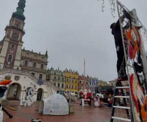 Bajkowa instalacja przed zamojski ratuszem