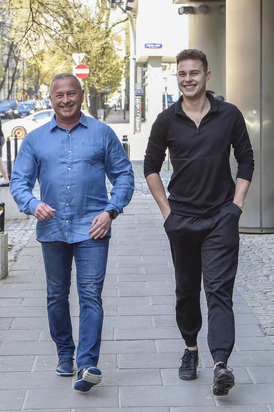 Adam Zdrójkowski z tatą