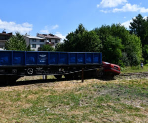 Symulacja na przejeździe kolejowym