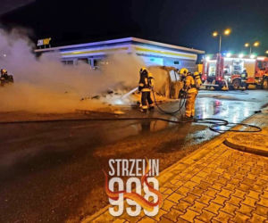 Groźny pożar na stacji benzynowej na autostradzie A4