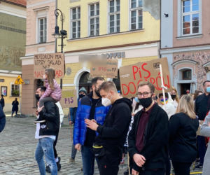 Protest branży gastronomicznej w centrum Poznania