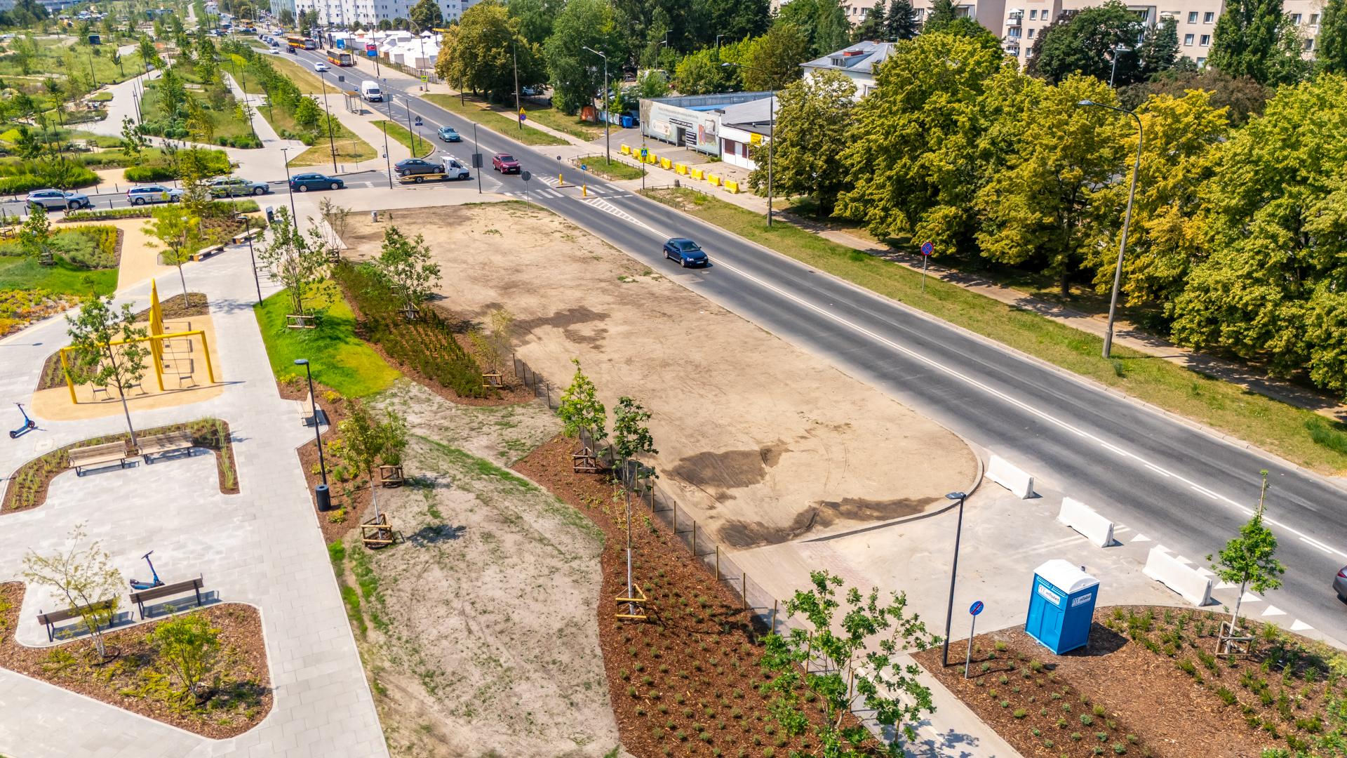 Park nad Południową Obwodnicą Warszawy w Warszawie