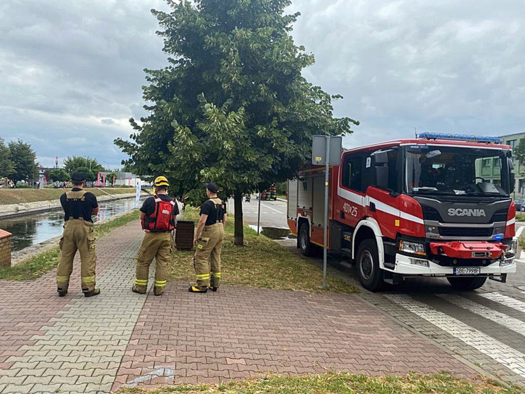 Będzin. Mały chłopczyk wpadł do rzeki