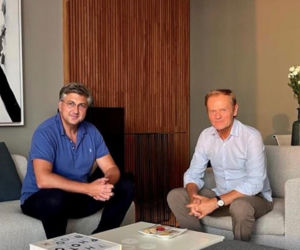 Donald Tusk w Chorwacji: Z misiem poszedł na lody