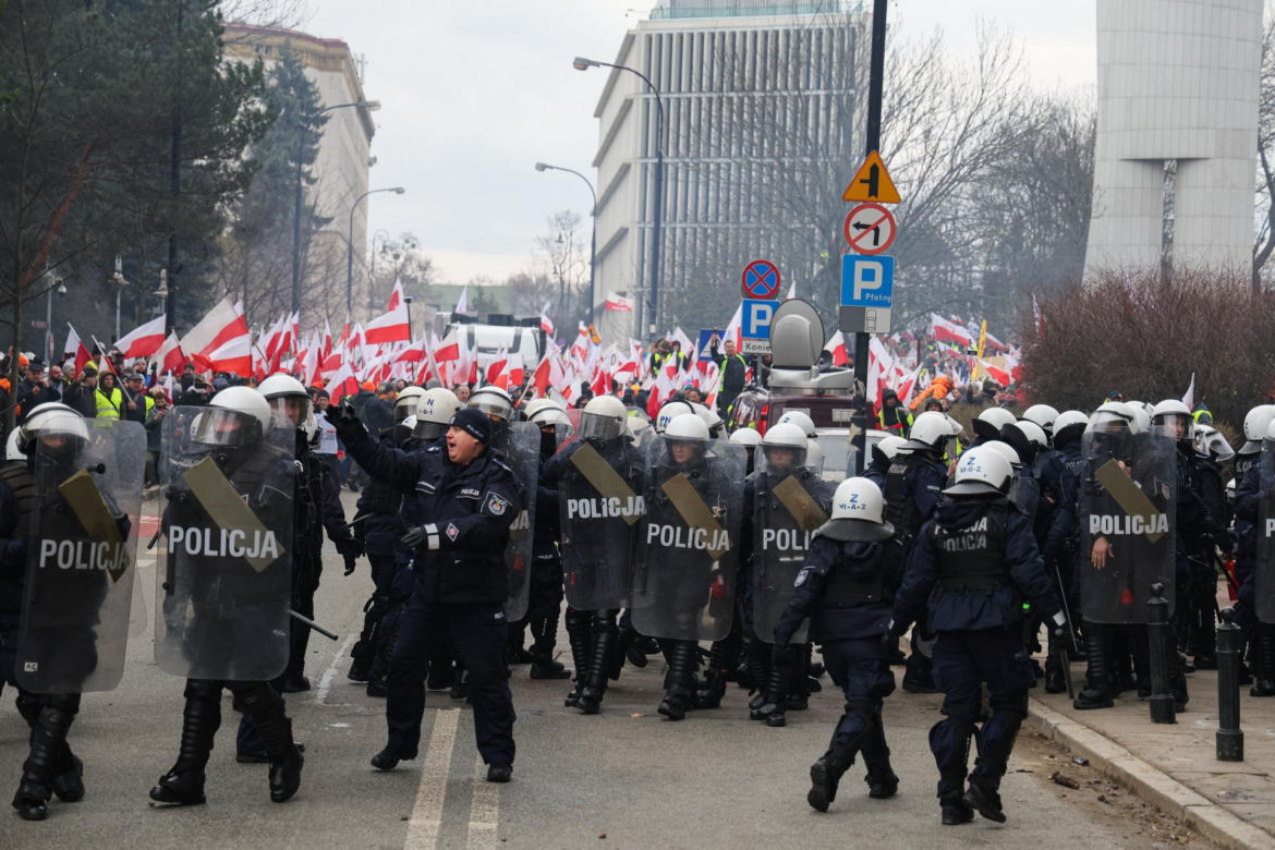 Protest rolników w Warszawie 6.03.2024
