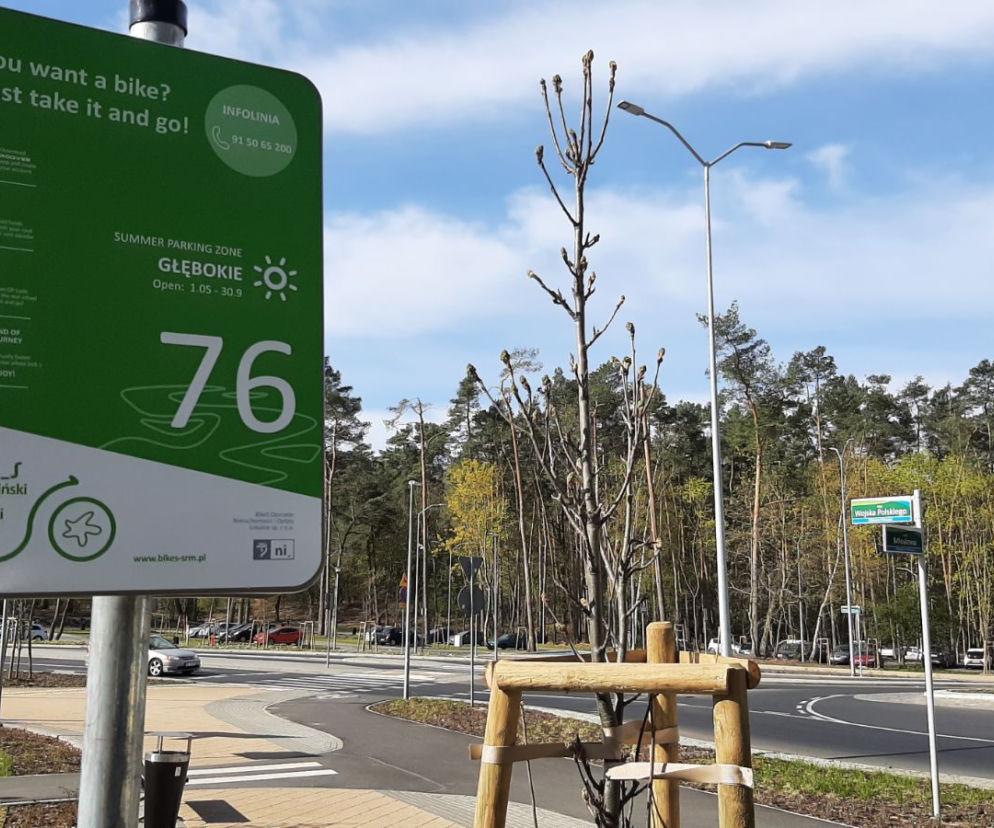 Rowerem miejskim dojedziemy na popularne szczecińskie kąpieliska. Ruszyły letnie strefy postoju BikeS