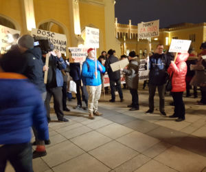 Protest pracowników Poczty Polskiej