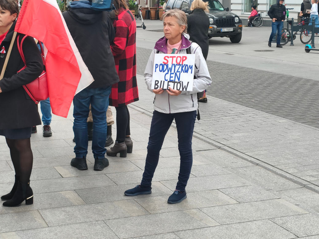 Łodzianie mają dość. Odbył się protest przeciw podwyżkom cen