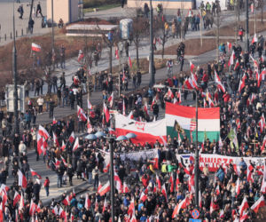 Marsz Niepodległości z lotu ptaka