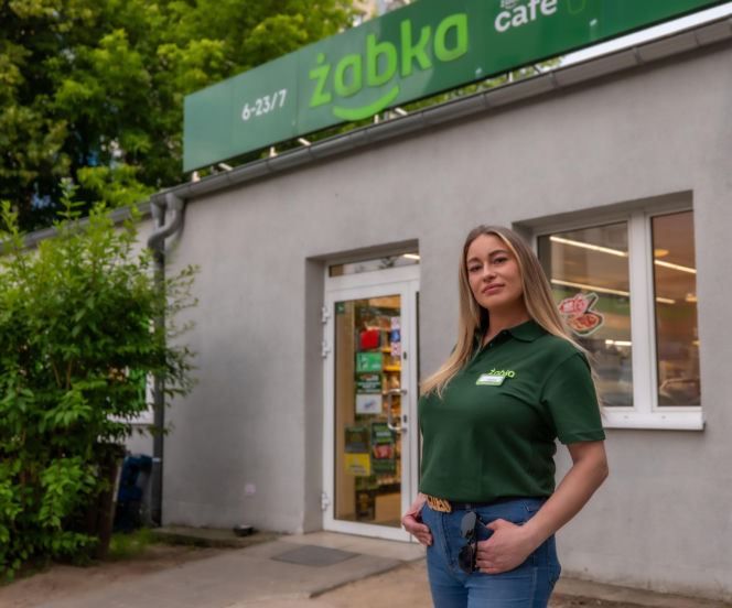 Patrycja Turowska, kierowniczka sklepu Żabka w Poznaniu