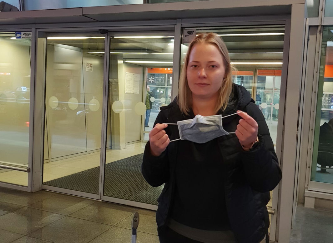 Studentka na Okęciu