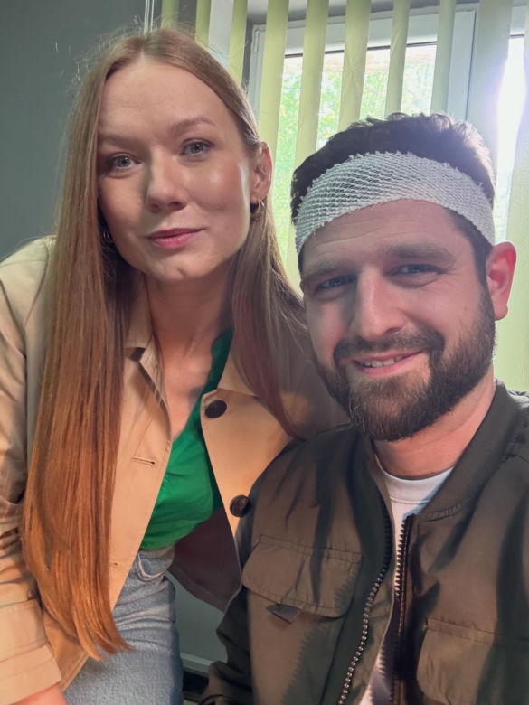 Na dobre i na złe nowy sezon. Wiktoria Consalida (Katarzyna Dąbrowska),  komisarz Radek Biegun (Mateusz Lisiecki)